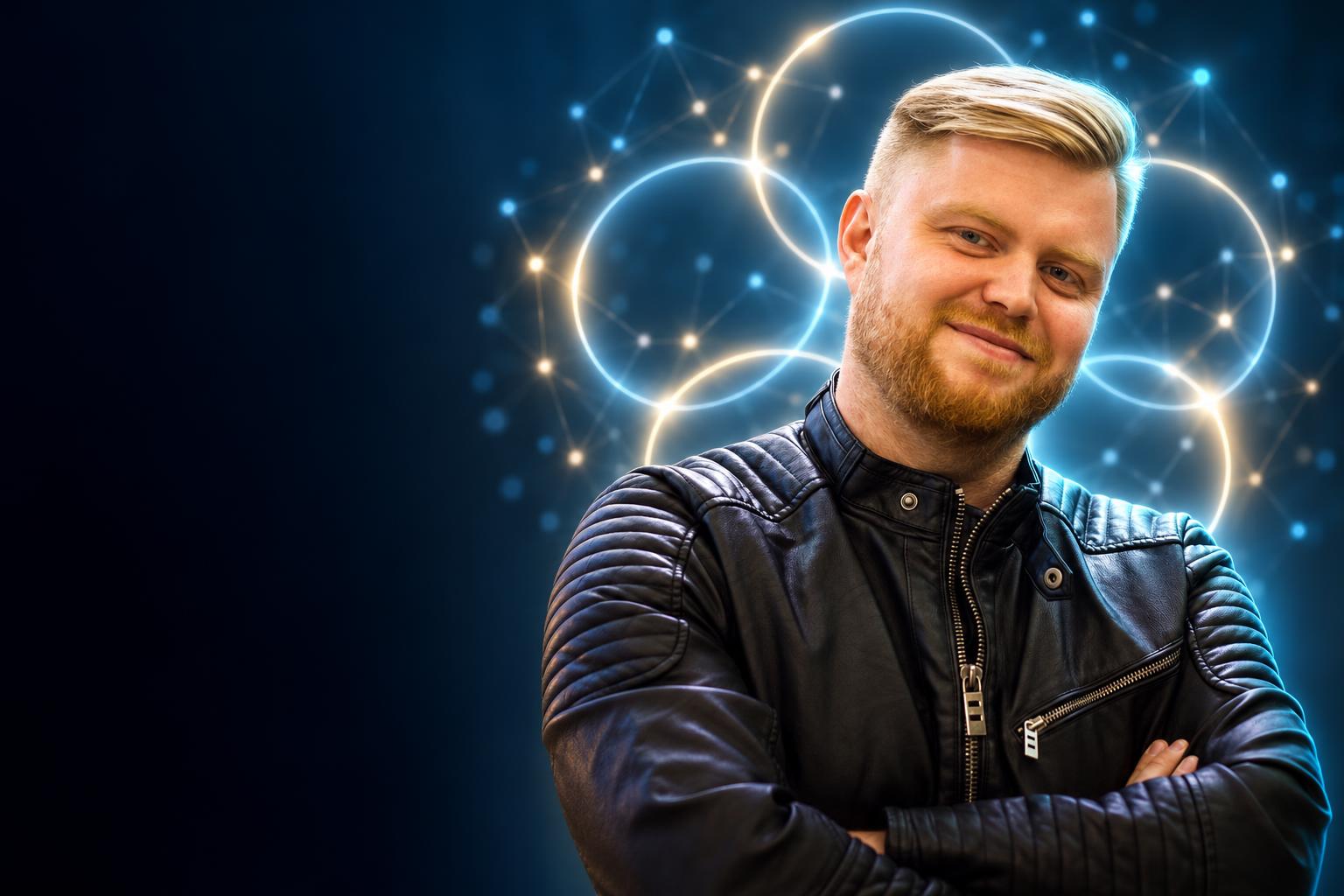 Владимир Баринов на фоне экосистемы компаний