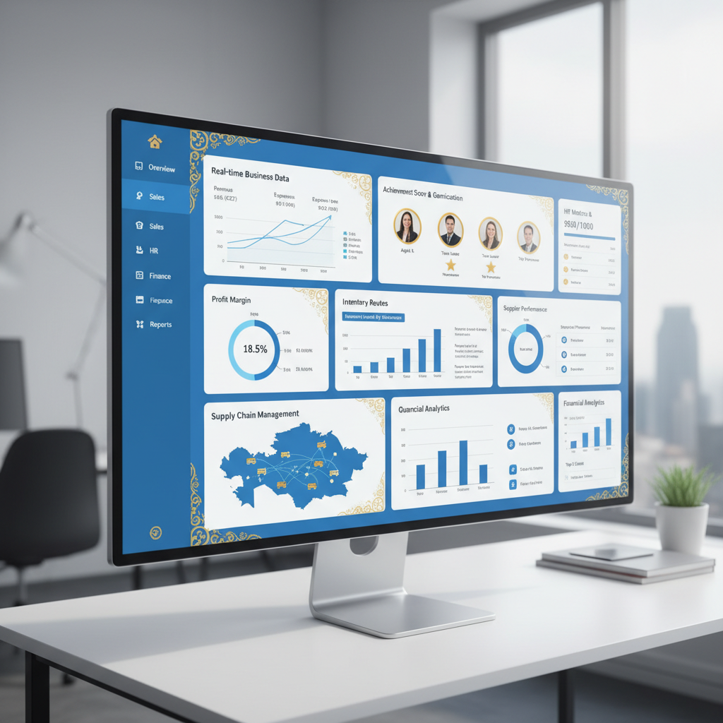 SANAI.kz ERP Dashboard for Kazakhstan Business